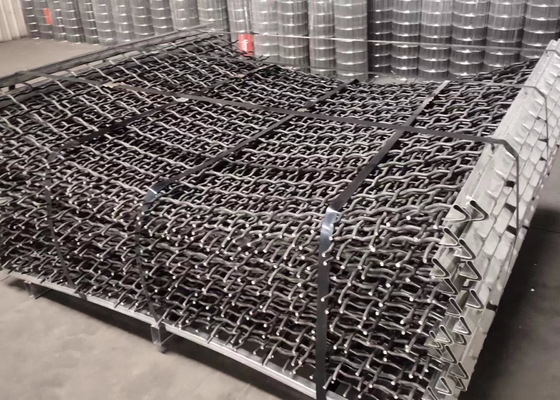 Lưới màn hình rung lỗ vuông bằng thép carbon cao 1,5X2m