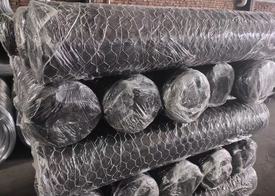 20 Máy đo lưới lục giác mạ kẽm nhúng nóng Lưới gia cầm mạ kẽm xoắn