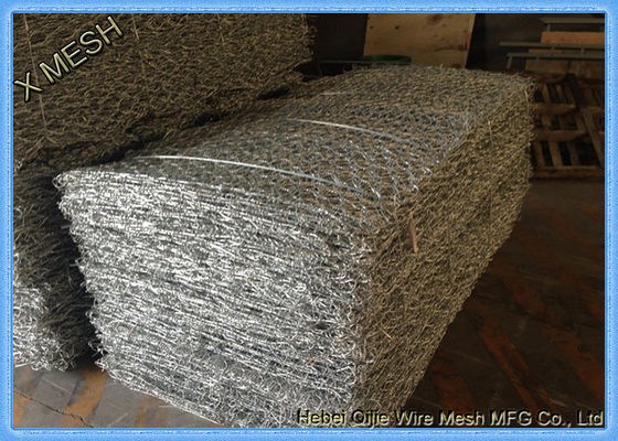 Rổ rọ mạ kẽm hình lục giác dây Selvedge 4.0mm Dia