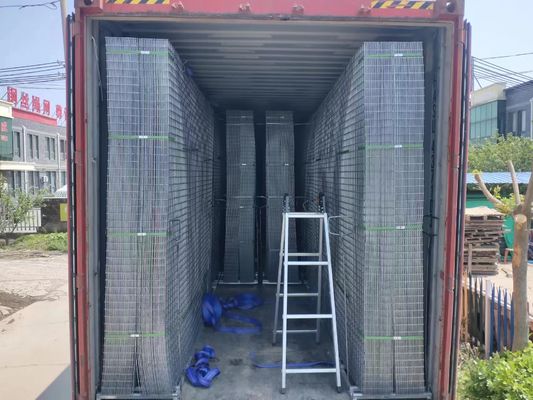 Thép sợi rạch sợi dây chuyền gia cố galvanised hàn trong tấm bê tông