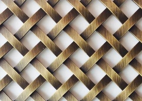 Mái dây phủ bằng đồng cổ cho cửa tủ, vải dây dệt nội thất