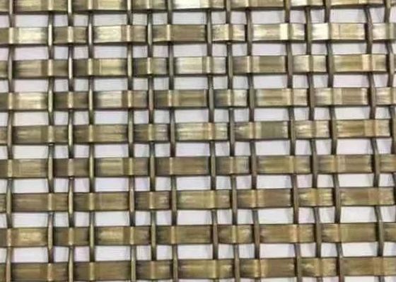Thép trang trí Đồng kim loại sợi màn hình kiến trúc lưới dây chuyền cuộn treo rèm cửa trần