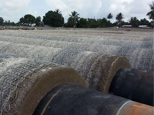 Đường ống nước ngoài chống trọng lượng lưới hàn để tăng cường lớp bê tông của đường ống