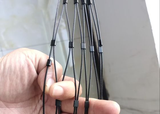 SS Rope Mesh Black Oxide Wire Dia 1.2 Mm ( 7x 7)