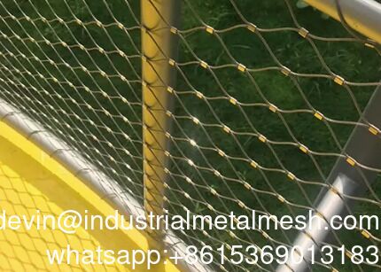 2mm đường kính sợi kim cương linh hoạt 304 316 Stainless Steel Cable Ferrule Wire Mesh