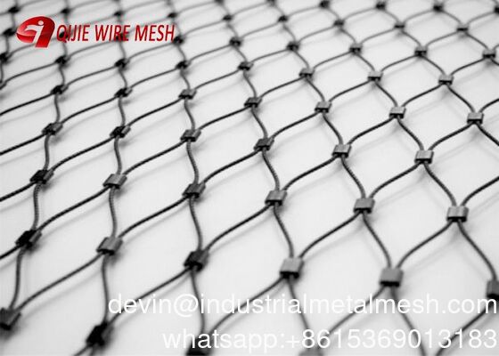 316 Metal wire rope mesh for Stair Railing Rhombus Mesh and Protection Zoo động vật