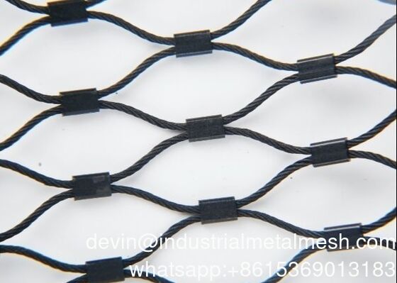 Lưới thép không gỉ hình thoi Ferrule Diamond cho lan can