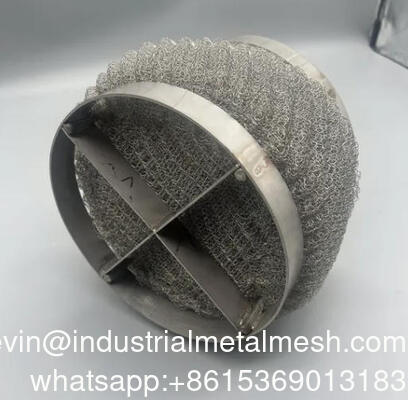 50 80 100 150 mm Độ dày Stainless Steel Wire Mesh Demister Filter Pad