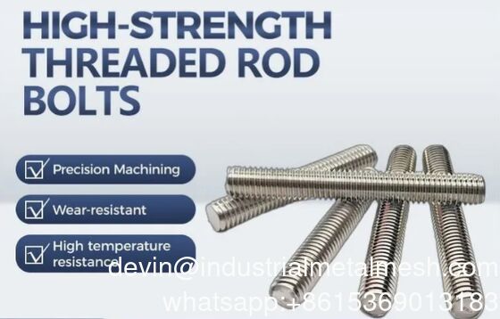 Stud Bolt Factory Price Thread Rods Thread Rod Double Ended Stud Bolts HDG Đen M22 M24