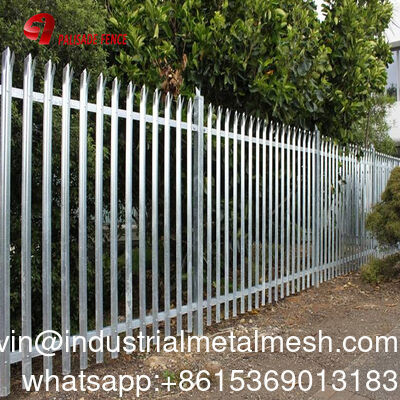 Vào thép được xử lý kỹ lưỡng hàng rào Palisade hàng rào an ninh ngoài trời cho trang trí vườn