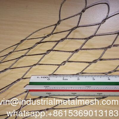Dây cáp thép không gỉ 304 Dây thừng linh hoạt Lưới bảo vệ lan can kiểu X