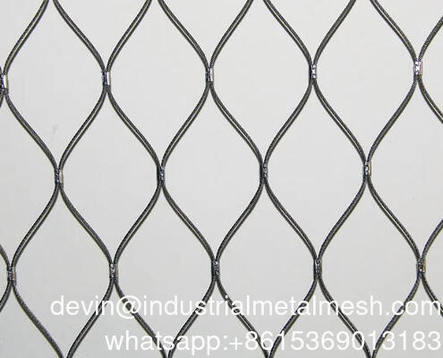 Chất lượng cao 316 thép không gỉ dây thừng dây lưới Cable Mesh X Tend Cable Mesh