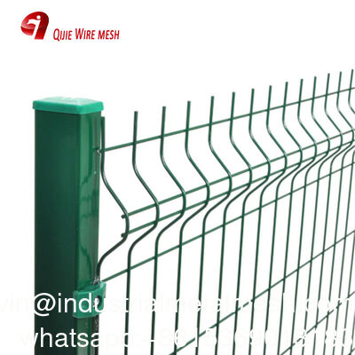 3D Curved Welded Wire Mesh Garden Border Fence Green