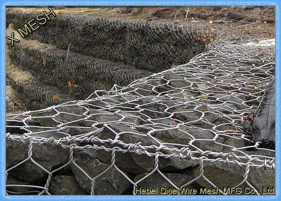 2x1x1m ASTM A975 Hộp Gabion mạ kẽm nặng và Nệm Gabion