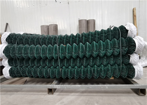 Pvc sơn tĩnh điện 5mm 50x50mm Hàng rào liên kết chuỗi mạ kẽm